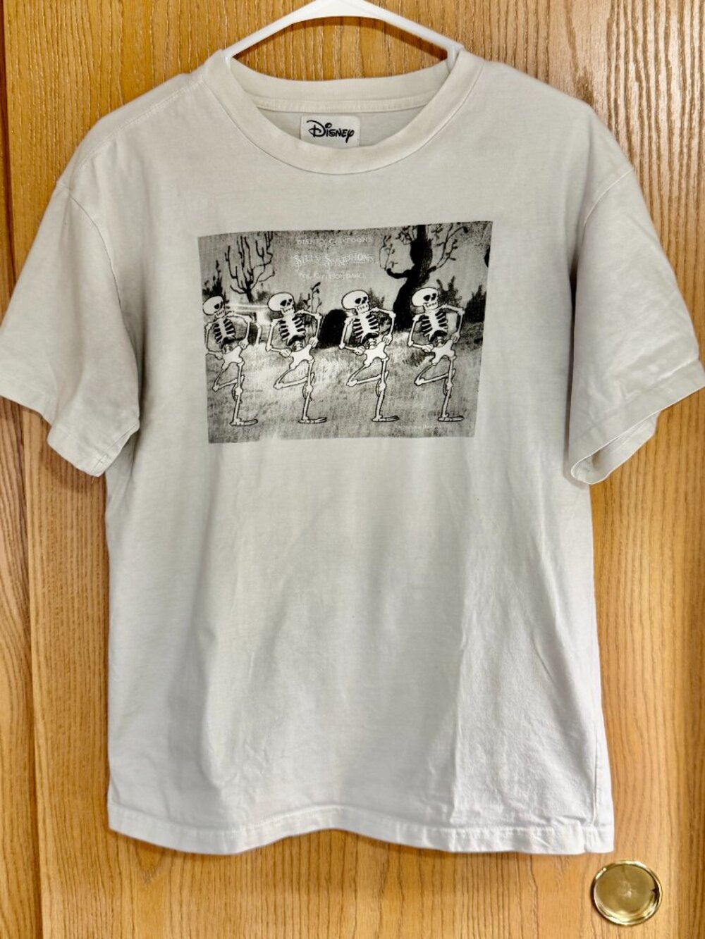 Official Disney Silly Symphony "The Skeleton Dance" graphic t-shirt Small